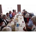 Dessert at La Cienaga. Photo by Rick Taylor. Copyright Borderland Tours. All rights reserved.