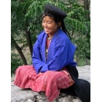 Girl at Tashigang Dzong. Photo by Rick Taylor. Copyright Borderland Tours. All rights reserved.