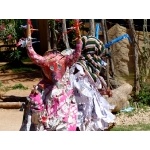 Costumes made of receipts, Puerto Escondido children. Photo by Rick Taylor. Copyright Borderland Tours. All rights reserved.