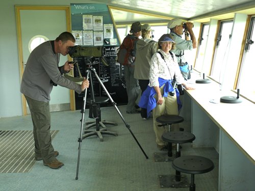Titchwell bird hide. Photo by Rick Taylor. Copyright Borderland Tours. All rights reserved. 