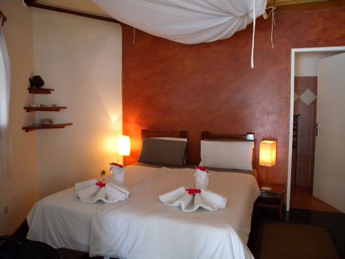 Loango cabana interior. Photo by Mike West. All rights reserved.
