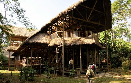 Refugio amazonas lodge on the rio tambopata. Photo by Joe and Marcia Pugh. All rights reserved. 
