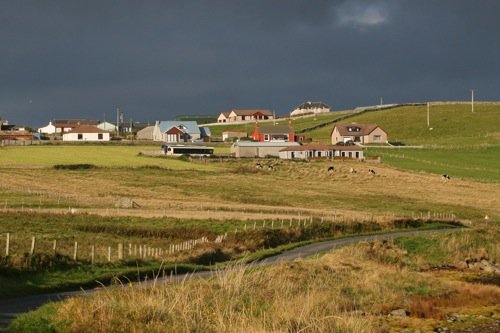 The village at virkie. Photo by Richard Fray. All rights reserved. 